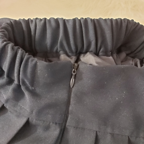 Navy kawaii pleated skirt - Picture 3 of 5